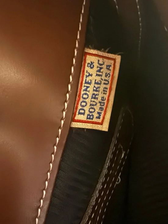 Dooney & Bourke Chestnut Brown Leather Shoulder Bag with Silver Hardware VINTAGE - Picture 8 of 10